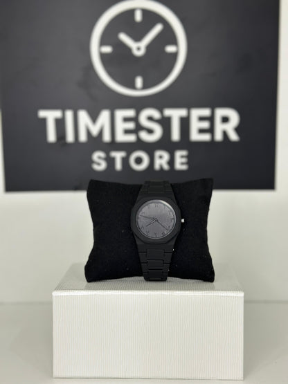 Original black arabic aura watch with fiber material